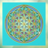 FLOWER OF LIFE – 聖幾何学デザイン1 ウィンドウサイン (シート3)