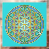 FLOWER OF LIFE – 聖幾何学デザイン1 ウィンドウサイン (シート2)