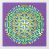 FLOWER OF LIFE – 聖幾何学デザイン1 ウィンドウサイン (シート)