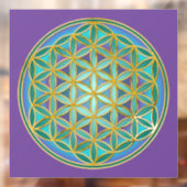 FLOWER OF LIFE – 聖幾何学デザイン1 ウィンドウサイン (シート2)