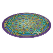 FLOWER OF LIFE – 聖幾何学デザイン1 カッティングボード (角)