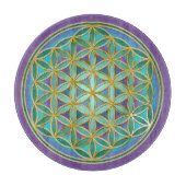 FLOWER OF LIFE – 聖幾何学デザイン1 カッティングボード (正面)