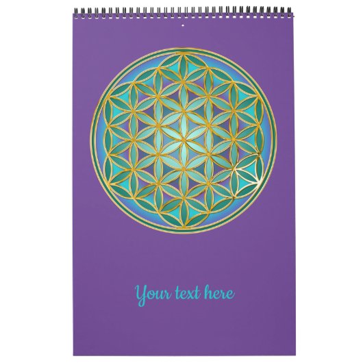 FLOWER OF LIFE – 聖幾何学デザイン1 カレンダー (カバー)