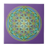 FLOWER OF LIFE – 聖幾何学デザイン1 タイル (正面)