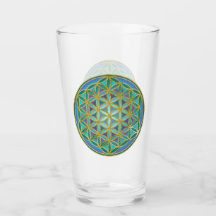FLOWER OF LIFE – 聖幾何学デザイン1 タンブラーグラス