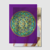 FLOWER OF LIFE – 聖幾何学デザイン1 ベラム紙招待状 (オフセット (カップル))