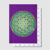 FLOWER OF LIFE – 聖幾何学デザイン1 ベラム紙招待状 (オフセット (招待状))