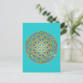 FLOWER OF LIFE – 聖幾何学デザイン1 ポストカード (スタンド正面)