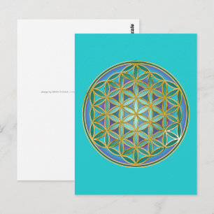 FLOWER OF LIFE – 聖幾何学デザイン1 ポストカード