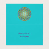 FLOWER OF LIFE – 聖幾何学デザイン1 名刺 (内部フラット)