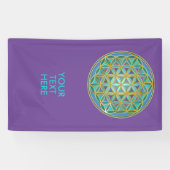 FLOWER OF LIFE – 聖幾何学デザイン1 横断幕 (横)