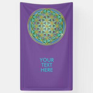 FLOWER OF LIFE – 聖幾何学デザイン1 横断幕