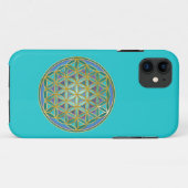 FLOWER OF LIFE – 聖幾何学デザイン1 Case-Mate iPhoneケース (裏面(横))