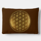 FLOWER OF LIFE – 聖幾何学メデイロン1 アクセサリーポーチ (正面)