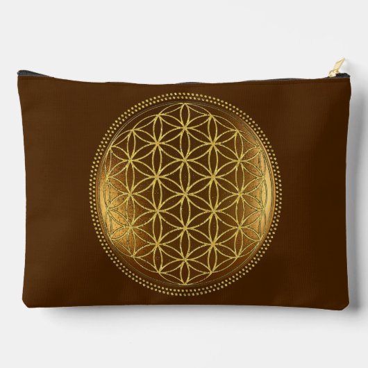 FLOWER OF LIFE – 聖幾何学メデイロン1 アクセサリーポーチ (裏面)