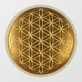 FLOWER OF LIFE – 聖幾何学メデイロン1 ウィンドウサイン (シート)