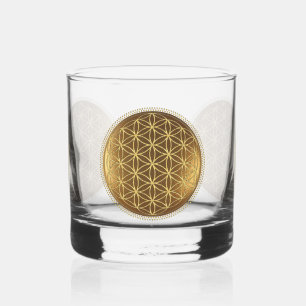 FLOWER OF LIFE – 聖幾何学メデイロン1 ウイスキーグラス