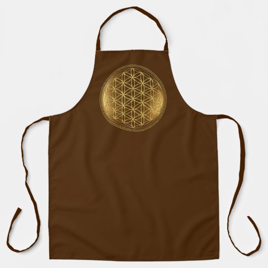 FLOWER OF LIFE – 聖幾何学メデイロン1 エプロン (正面)