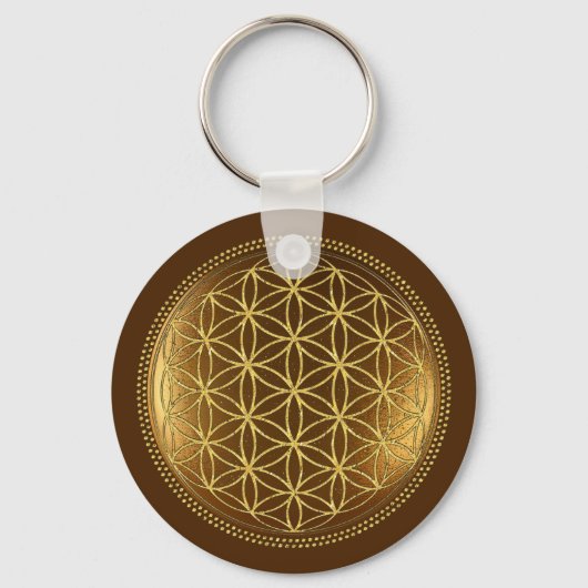 FLOWER OF LIFE – 聖幾何学メデイロン1 キーホルダー (正面)
