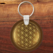 FLOWER OF LIFE – 聖幾何学メデイロン1 キーホルダー (正面)