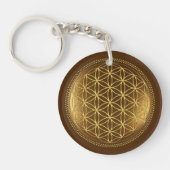 FLOWER OF LIFE – 聖幾何学メデイロン1 キーホルダー (正面)
