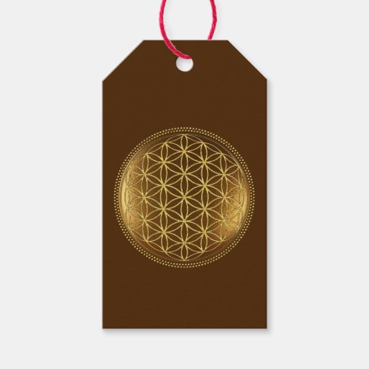 FLOWER OF LIFE – 聖幾何学メデイロン1 ギフトタグ (正面)