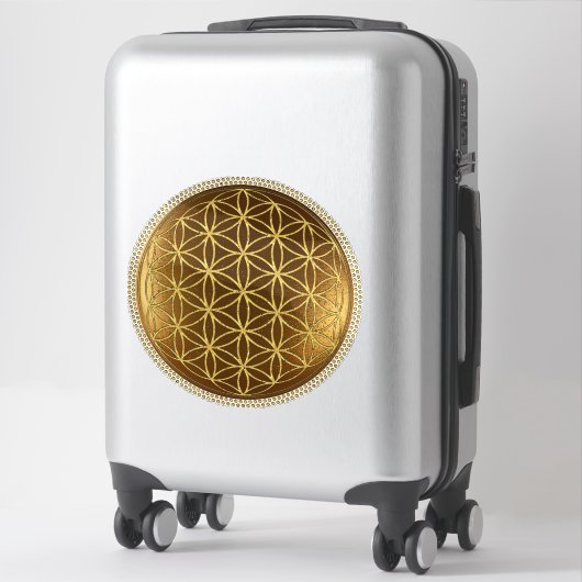 FLOWER OF LIFE – 聖幾何学メデイロン1 シール (スーツケース)
