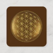 FLOWER OF LIFE – 聖幾何学メデイロン1 スクエア名刺 (正面)
