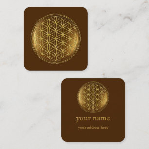FLOWER OF LIFE – 聖幾何学メデイロン1 スクエア名刺