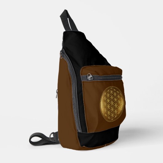 FLOWER OF LIFE – 聖幾何学メデイロン1 スリングバッグ (左コーナー)