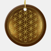 FLOWER OF LIFE – 聖幾何学メデイロン1 セラミックオーナメント (裏面)