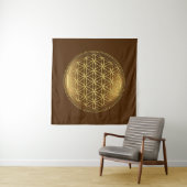 FLOWER OF LIFE – 聖幾何学メデイロン1 タペストリー (インサイチュ)