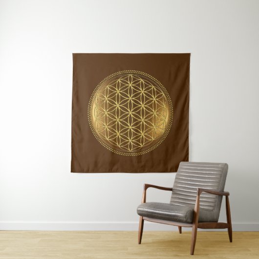 FLOWER OF LIFE – 聖幾何学メデイロン1 タペストリー (インサイチュ)