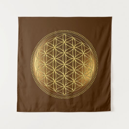 FLOWER OF LIFE – 聖幾何学メデイロン1 タペストリー (正面)