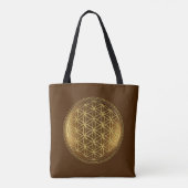 FLOWER OF LIFE – 聖幾何学メデイロン1 トートバッグ (裏面)