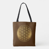 FLOWER OF LIFE – 聖幾何学メデイロン1 トートバッグ (裏面)