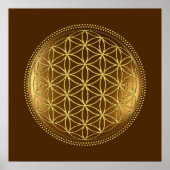 FLOWER OF LIFE – 聖幾何学メデイロン1 ポスター (正面)