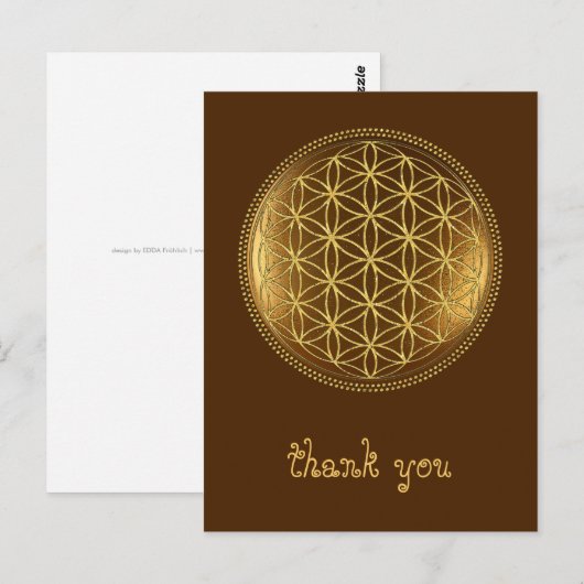 FLOWER OF LIFE – 聖幾何学メデイロン1 ポストカード (正面/裏面)