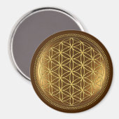 FLOWER OF LIFE – 聖幾何学メデイロン1 マグネット (正面/裏面)