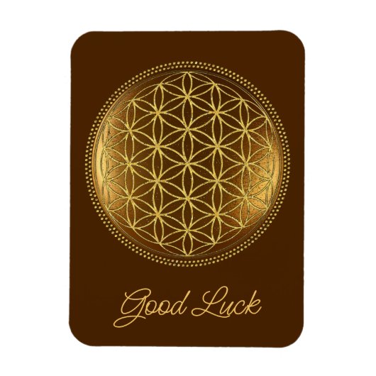 FLOWER OF LIFE – 聖幾何学メデイロン1 マグネット (縦)