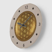 FLOWER OF LIFE – 聖幾何学メデイロン1 ラージ壁時計 (傾斜)