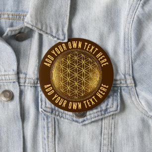 FLOWER OF LIFE – 聖幾何学メデイロン1 缶バッジ