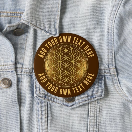 FLOWER OF LIFE – 聖幾何学メデイロン1 缶バッジ (インサイチュ)