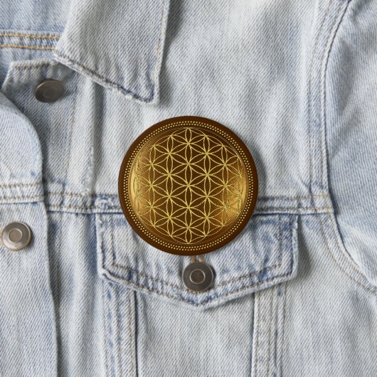 FLOWER OF LIFE – 聖幾何学メデイロン1 缶バッジ (インサイチュ)