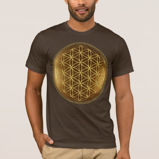 FLOWER OF LIFE – 聖幾何学メデイロン1 Tシャツ (正面)