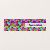 FLOWER OF LIFE – 色数々の付きグラデーション 名刺 (外部フラット)