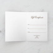 FLOWER OF LIFE -金ゴールドスタイルパターン カード (内部)