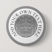 FLOWER OF LIFE – 銀メダル 缶バッジ (正面)