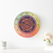 FLOWER OF LIFE / Blume des Lebens -オーナメントI ラージ壁時計 (ホーム)