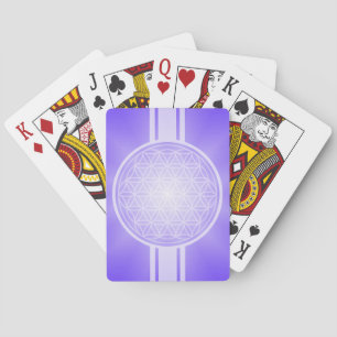 Flower of Life / Blume des Lebens – 白い透明。 トランプ